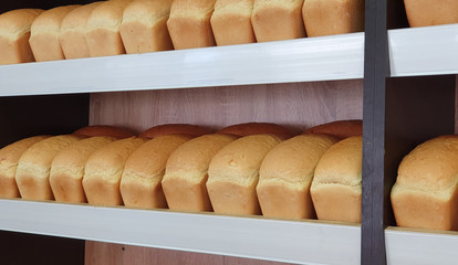 Bread sales in a Russian store