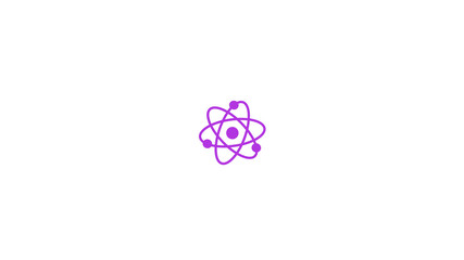 Top atom icon on white background,Atom icon,science icon