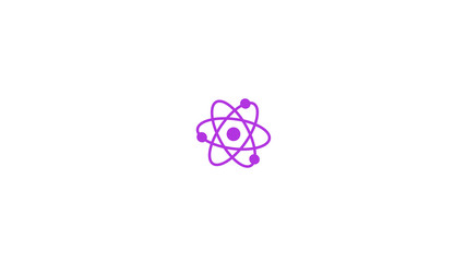 Top atom icon on white background,Atom icon,science icon