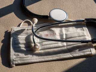 Medical mask as Symbol against coronavirus