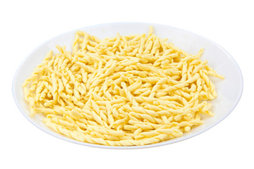 delicious Spaghetti pasta with prawns on  plate