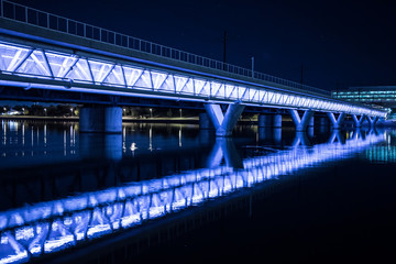Fototapeta premium Illuminated Bridge