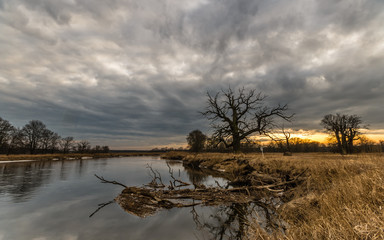 Krajobraz nad rzeką Wartą © Maciej