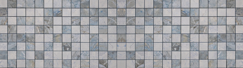 White gray blue square cement concrete vintage retro tiles texture background banner panorama