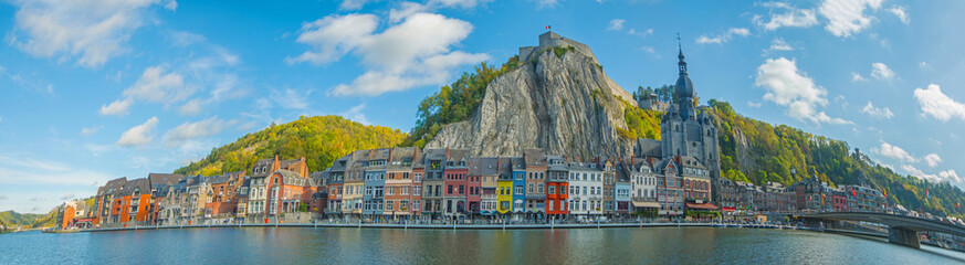A Beautiful Panoramic View Of The City Of Dinant In Belgium. The Name Dinant Comes From The Celtic...