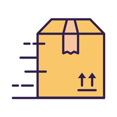 box carton packing postal service line and fill style