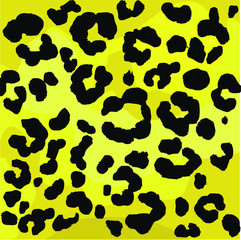 Leopard pattern design, vector illustration background. Animal design. Brown, orange, yellow