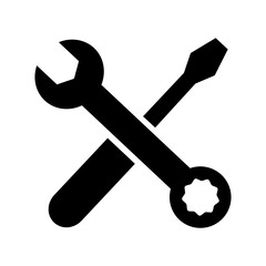 klucz i śrubokręt ikona