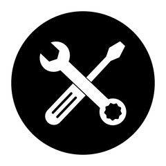 klucz i śrubokręt ikona