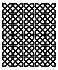 Arabic pattern seamless background. Geometric muslim ornament backdrop.  vector illustration of islamic texture