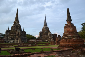 Fototapeta na wymiar wat phra si sanphet in ayutthaya