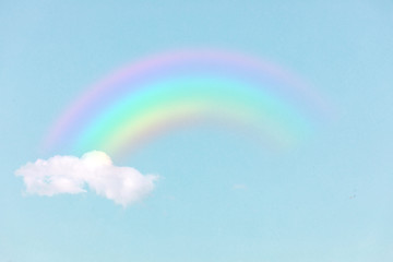 cloud in the sky with the rainbow