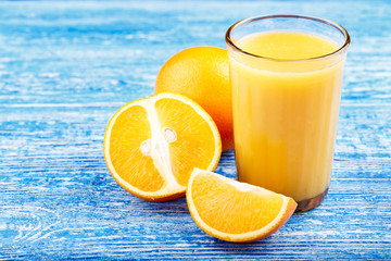 a glass of orange fresh