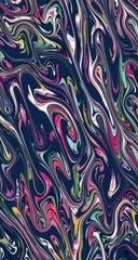 Abstract stylish colorful waves background. Artistic painting wavy lines background with vibrant colors.