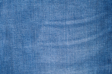 Texture of Blue jeans as background