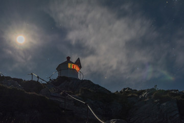lighthouse at night 