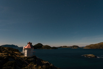 lighthouse at night 