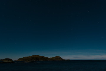 night view of the sea