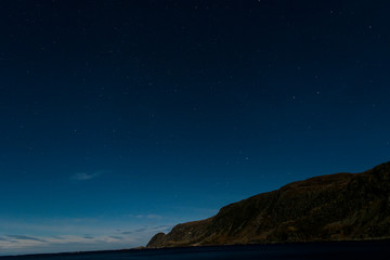 night view of the sea