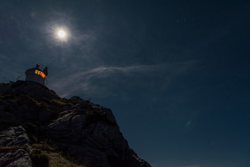 lighthouse at night 