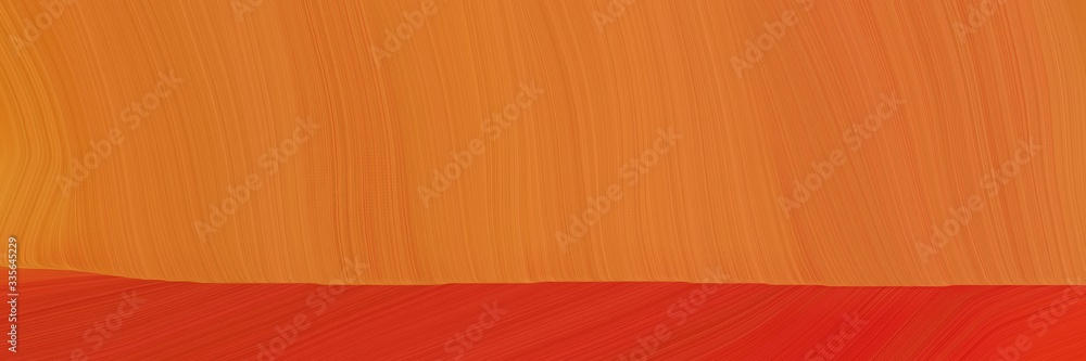 Poster elegant abstract curved lines artistic banner design with bronze, firebrick and coffee colors. elegant curved lines with fluid flowing waves and curves