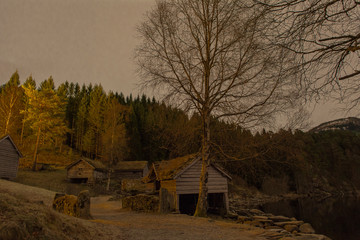 Old farm houses