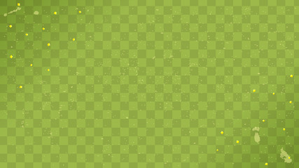 和柄 市松模様メッセージカード 緑