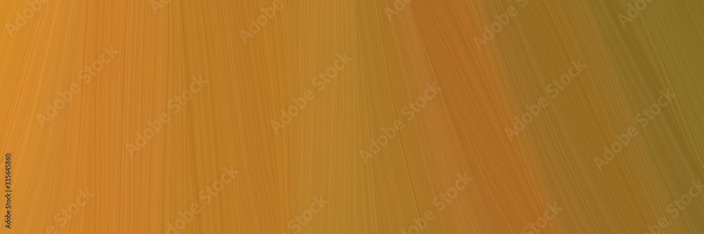 Poster elegant abstract curved lines modern banner design with bronze, brown and peru colors. elegant curve