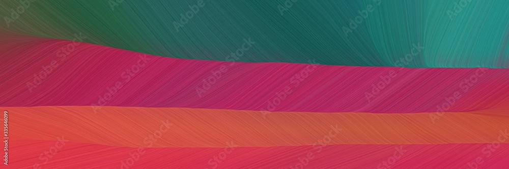 Aufkleber elegant abstract curved lines modern header design with moderate red, dark slate gray and old mauve colors