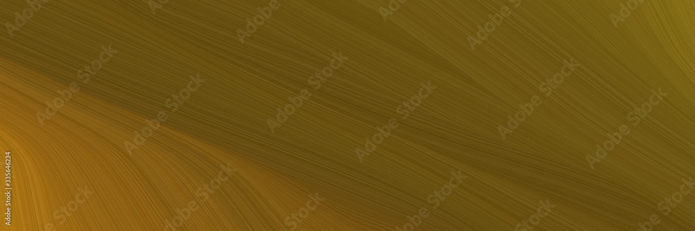 Poster elegant abstract curved lines modern header design with chocolate, dark golden rod and brown colors. elegant curved lines with fluid flowing waves and curves