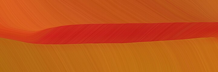 Obraz premium eleganckie abstrakcyjne zakrzywione linie surrealistyczny baner w kolorach kawy, cegły szamotowej i sjeny. eleganckie zakrzywione linie z płynnymi falami i krzywiznami