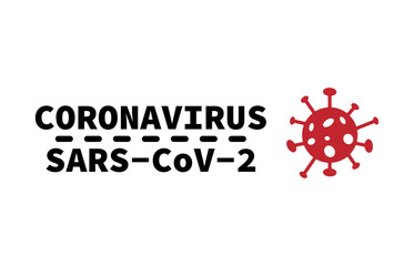 Fototapeta na wymiar Covid 19, covid-19 pandemic global warning, red coronavirus symbol and icon vector illustration.