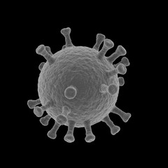 Coronavirus Covid19 under electron microscope - obrazy, fototapety, plakaty