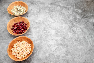 frijol, garbanzo, garbanzo verde, lentejas, granos, frutos secos, semillas,