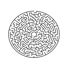 A circular maze with no solution, 13 corridors wide