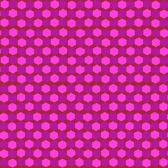 Pink Hexagon Background and Clothing Pattern