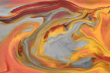 Colourful acrylic bubbles.Fluid art marble texture. Backdrop  abstract iridescent paint effect....