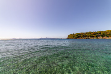White sand beach in Saint Vincent, Saint Vincent and the Grenadines