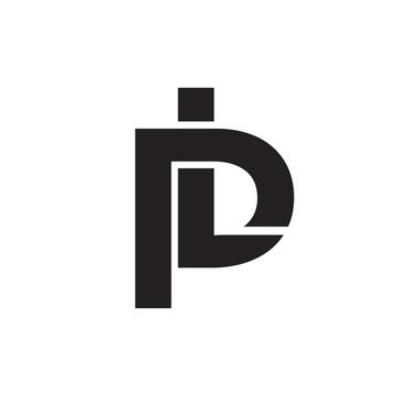 logo P and L icon vector