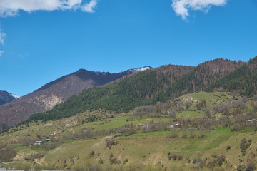 Fototapeta na wymiar nature of the mountains of the Caucasus