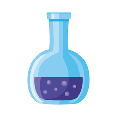 medical test flask laboratory detailed style icon