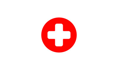 First aid medical sign flat icon