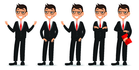 Business people businessman vector white background