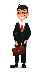 Business people businessman vector white background