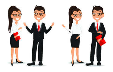 Business people vector illustration cartoon character