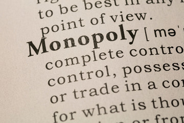 definition of word monopoly