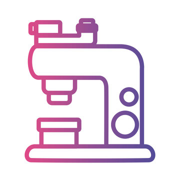 microscope laboratory tool linear gradient style icon