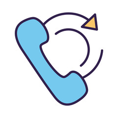 telephone call service line and fill style