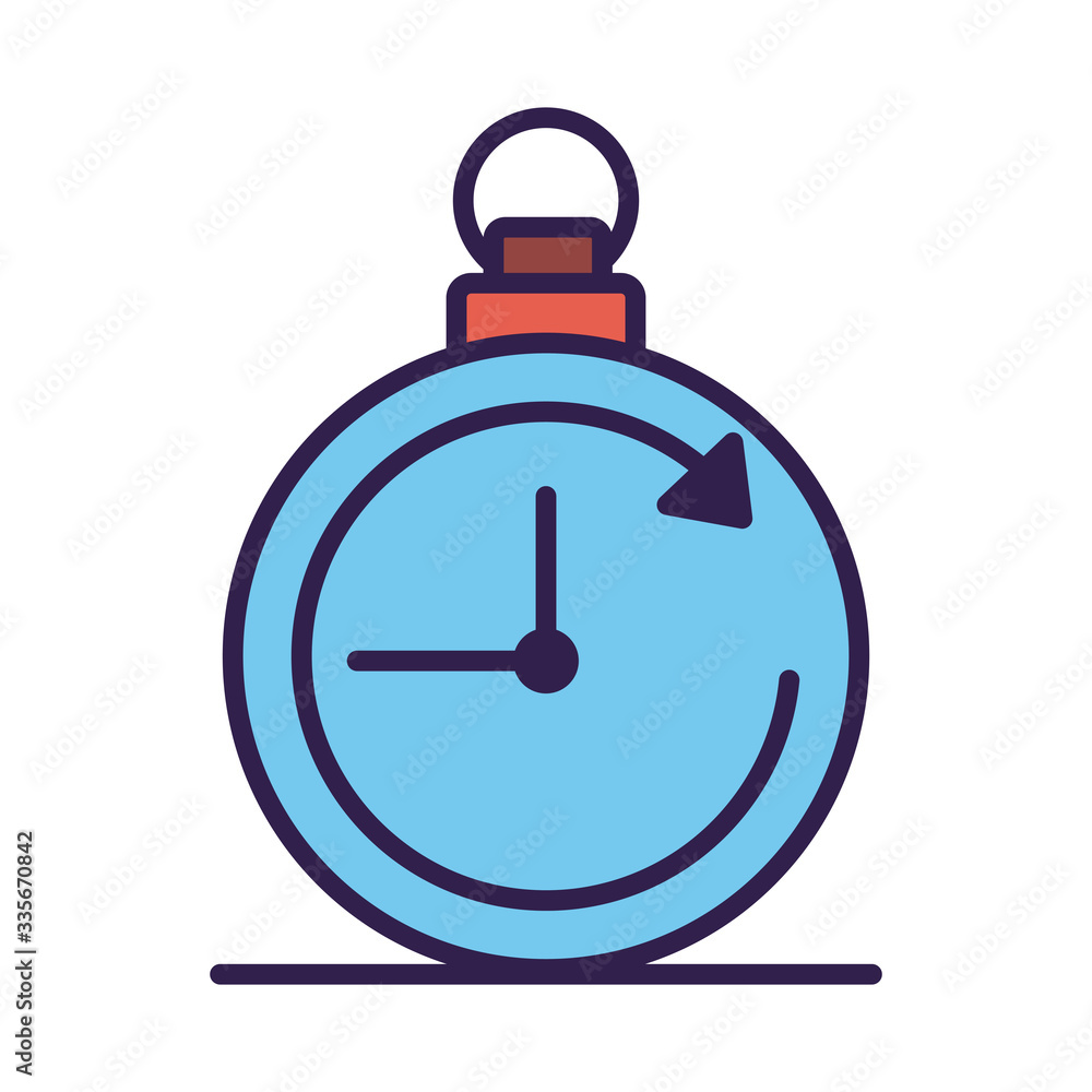 Poster timer chronometer counter line and fill style
