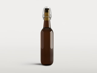 Beer Bottle Mock-Up. Blank Label.High resolution 
